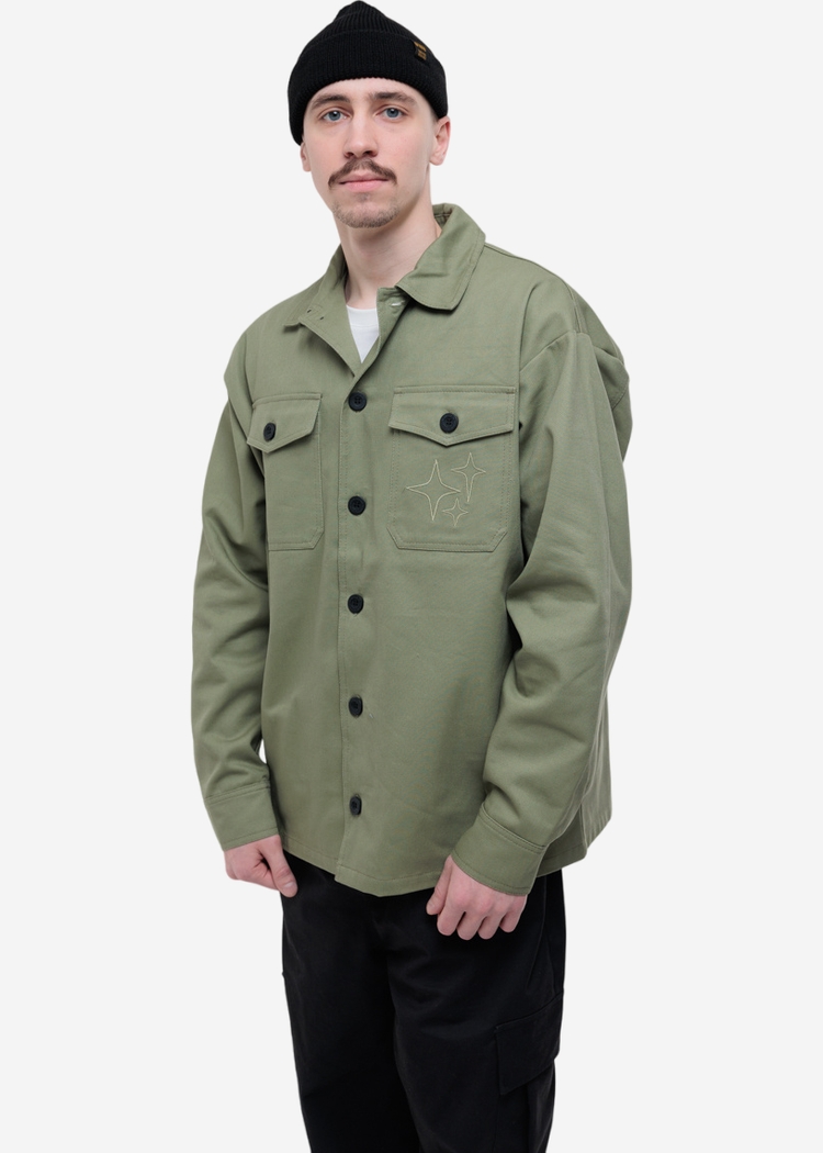 Рубашка GIFTED78 24/656 DENIM-BRO Олива