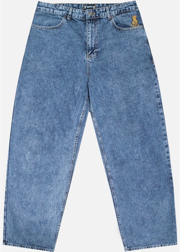 Джинсы ISSAYA Looose Fit HW Blue Ice Wash