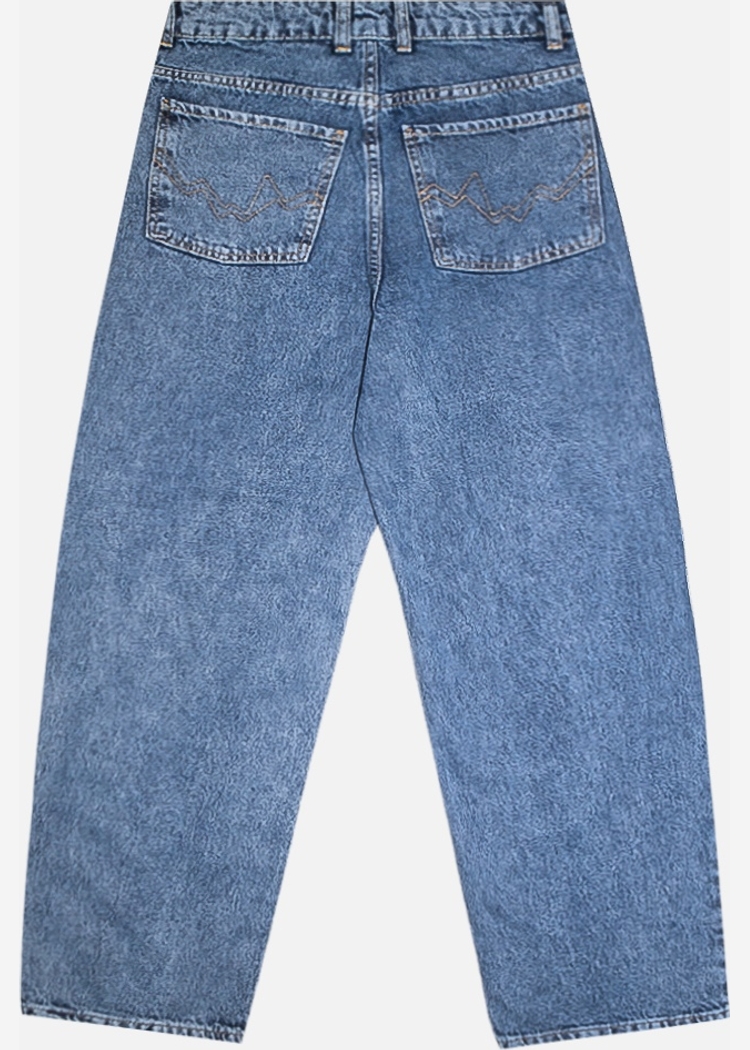 Джинсы ISSAYA Looose Fit HW Blue Ice Wash