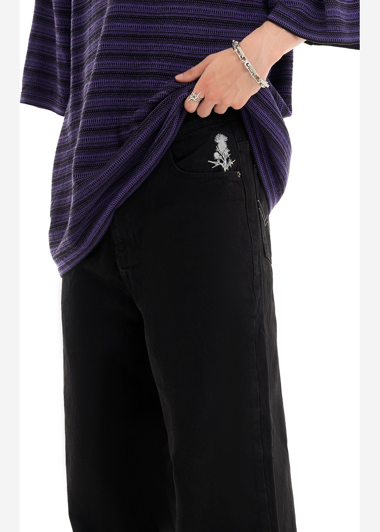 Джинсы ISSAYA Looose Fit Black Ice