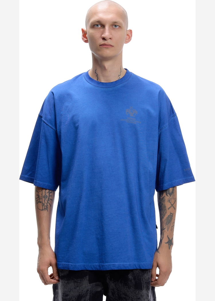Футболка голубая ISSAYA Fractal Blue Garment Dyed