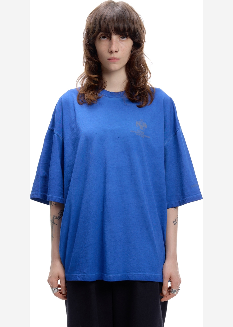 Футболка голубая ISSAYA Fractal Blue Garment Dyed
