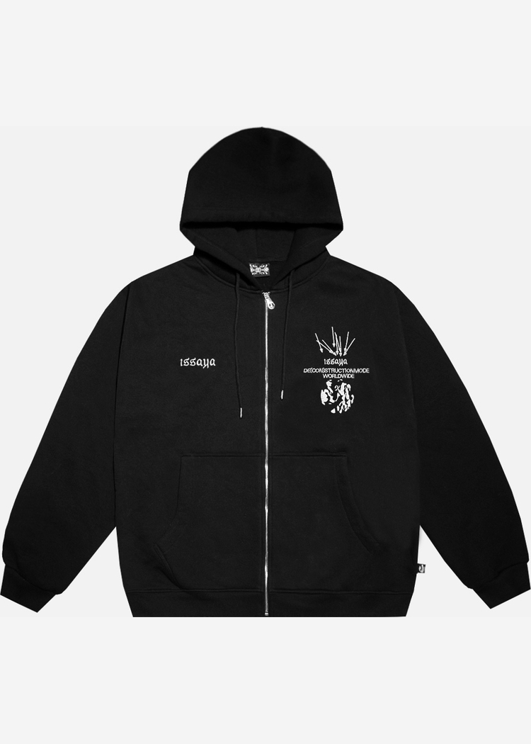 Зиппер ISSAYA Fractal Black