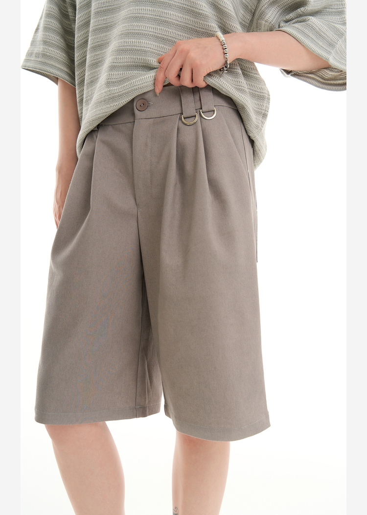 Шорты ISSAYA Bermuda Loose Beige бежевые