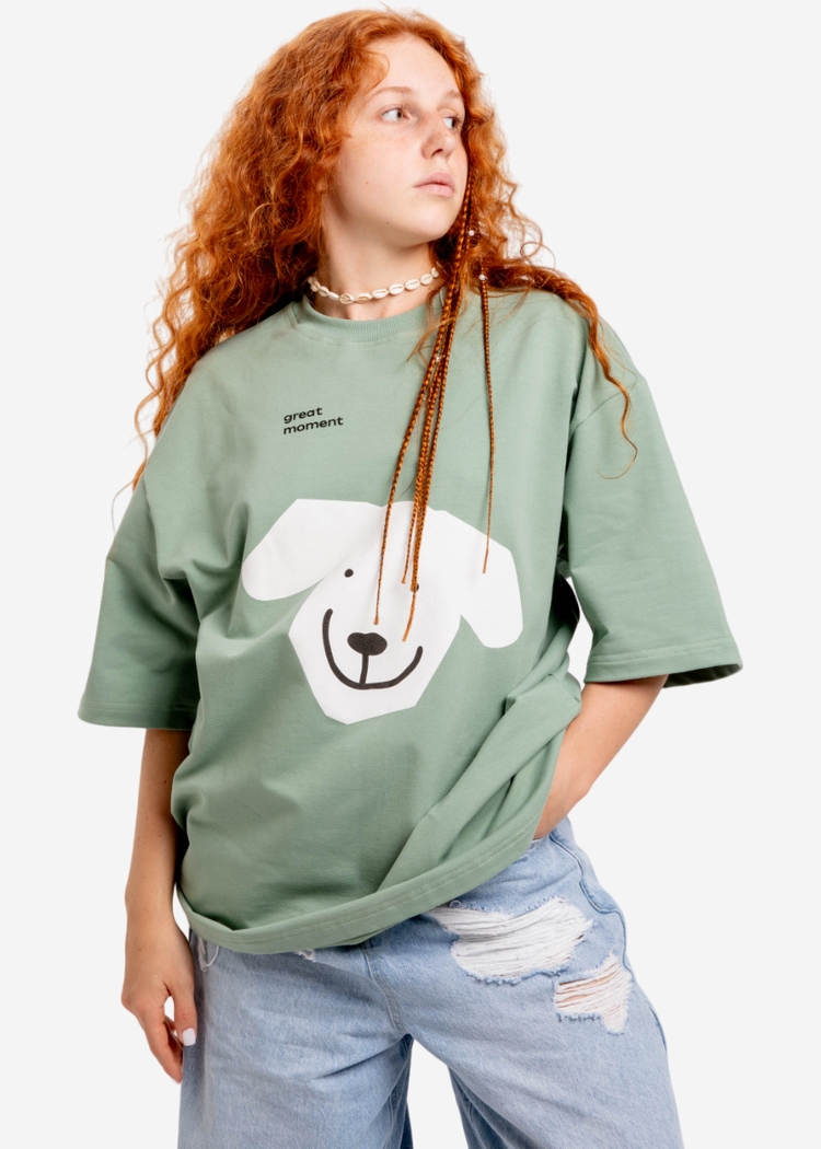 Футболка SGM White Big Dog белая