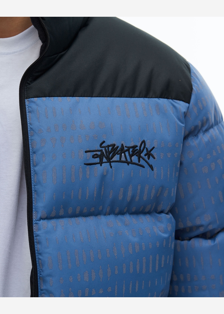 Куртка ANTEATER Downjacket Светоотражающая Print Blue