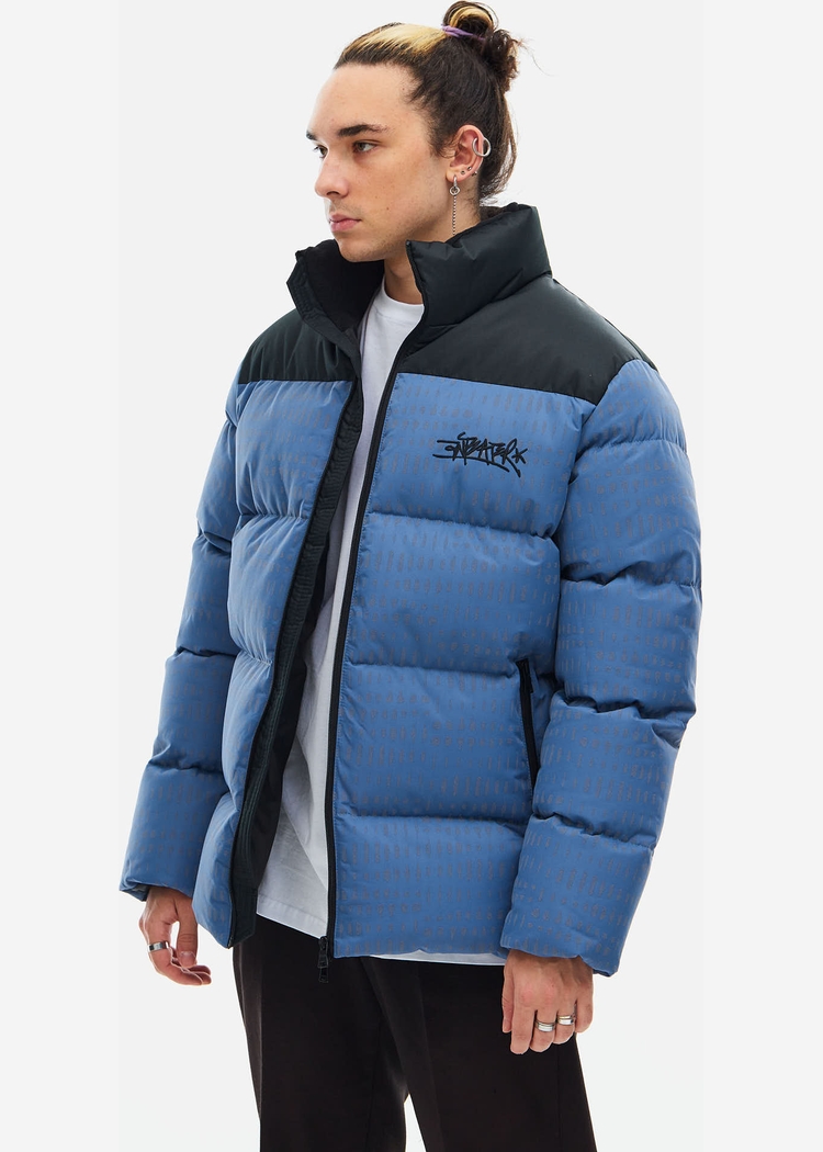 Куртка ANTEATER Downjacket Светоотражающая Print Blue