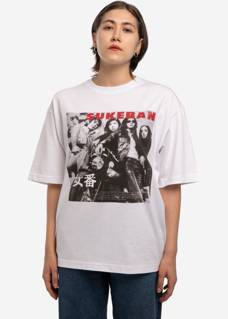 Футболка С7МЬ Sukeban Poster Wht