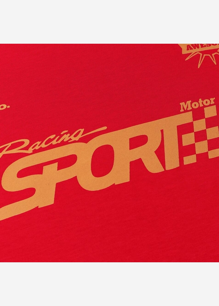 Футболка Haided "RACING RLXD HW TEE" scarlet.red красная