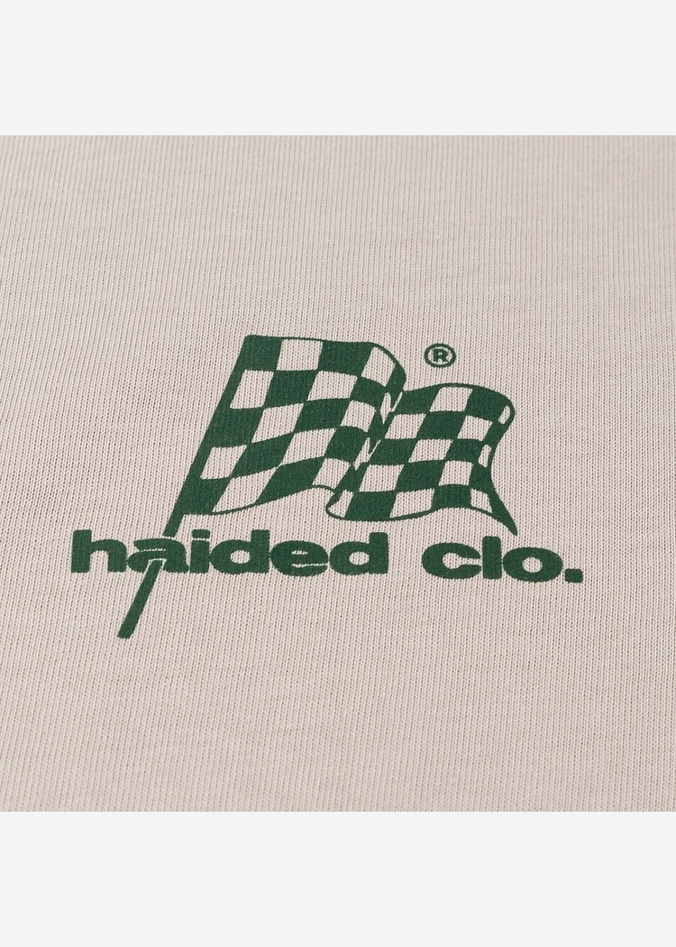 Футболка серая Haided "RACING RLXD HW TEE" grey.beige