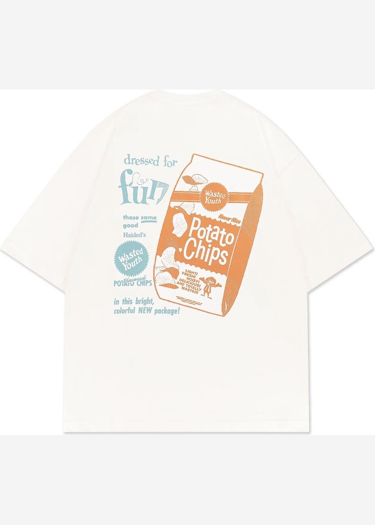 Футболка Haided "CHIPS RLXD TEE" Ecru