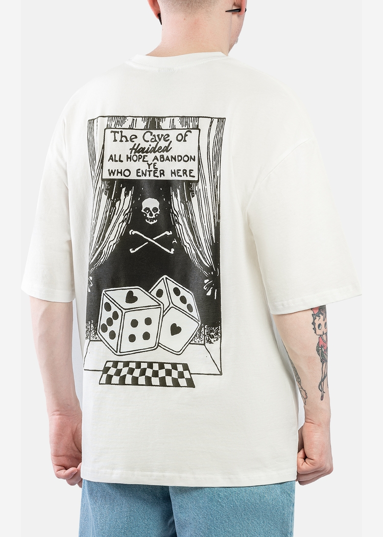 Футболка HAIDED "DICE RLXD TEE" молочная