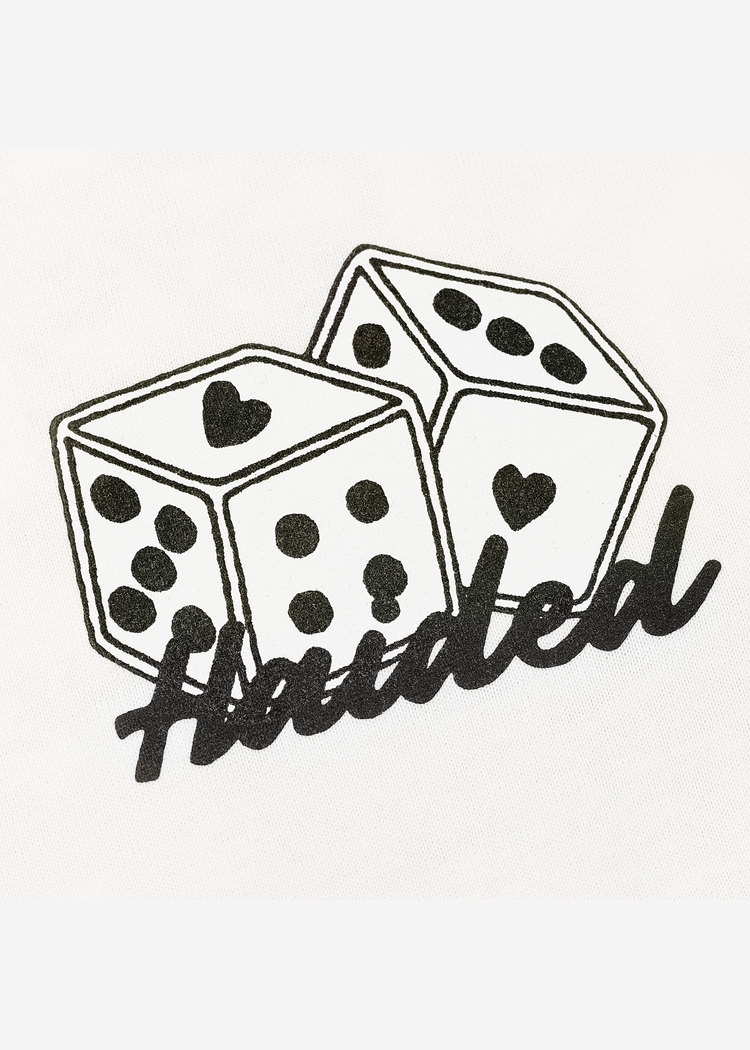Футболка HAIDED "DICE RLXD TEE" молочная