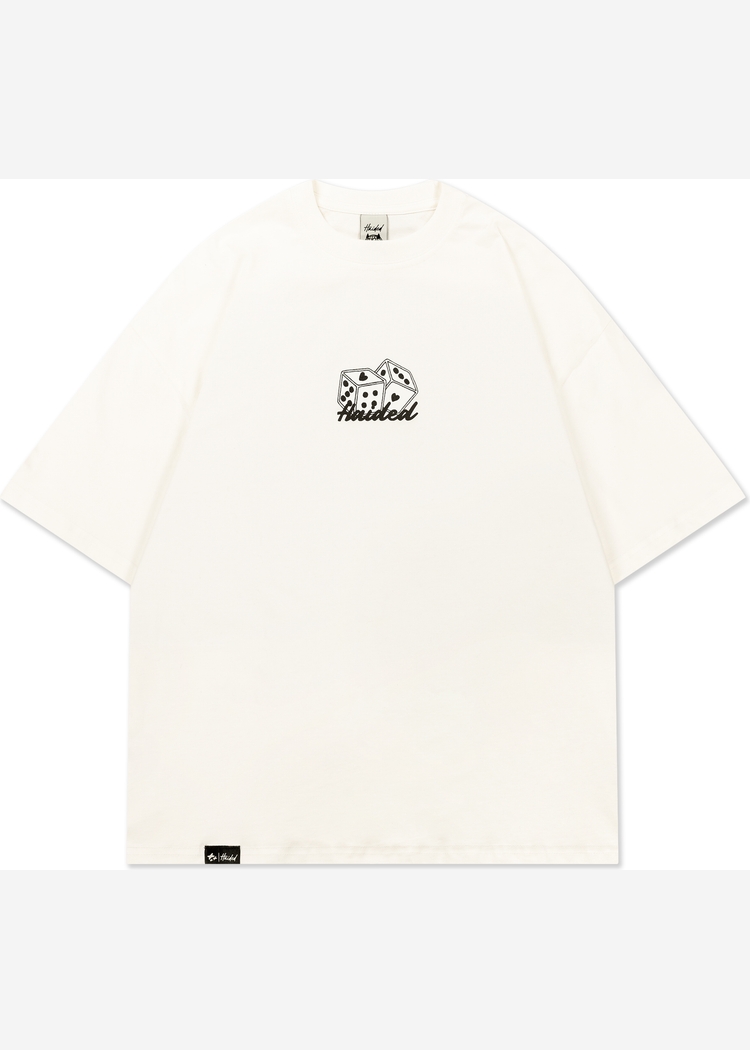 Футболка HAIDED "DICE RLXD TEE" молочная