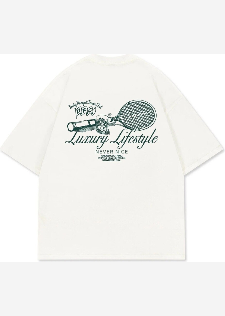 Футболка Haided "DUSTY RACQUET RLXD HW TEE" ecru