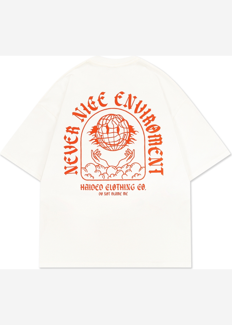 Футболка HAIDED "NEVER RLXD TEE ECRU"