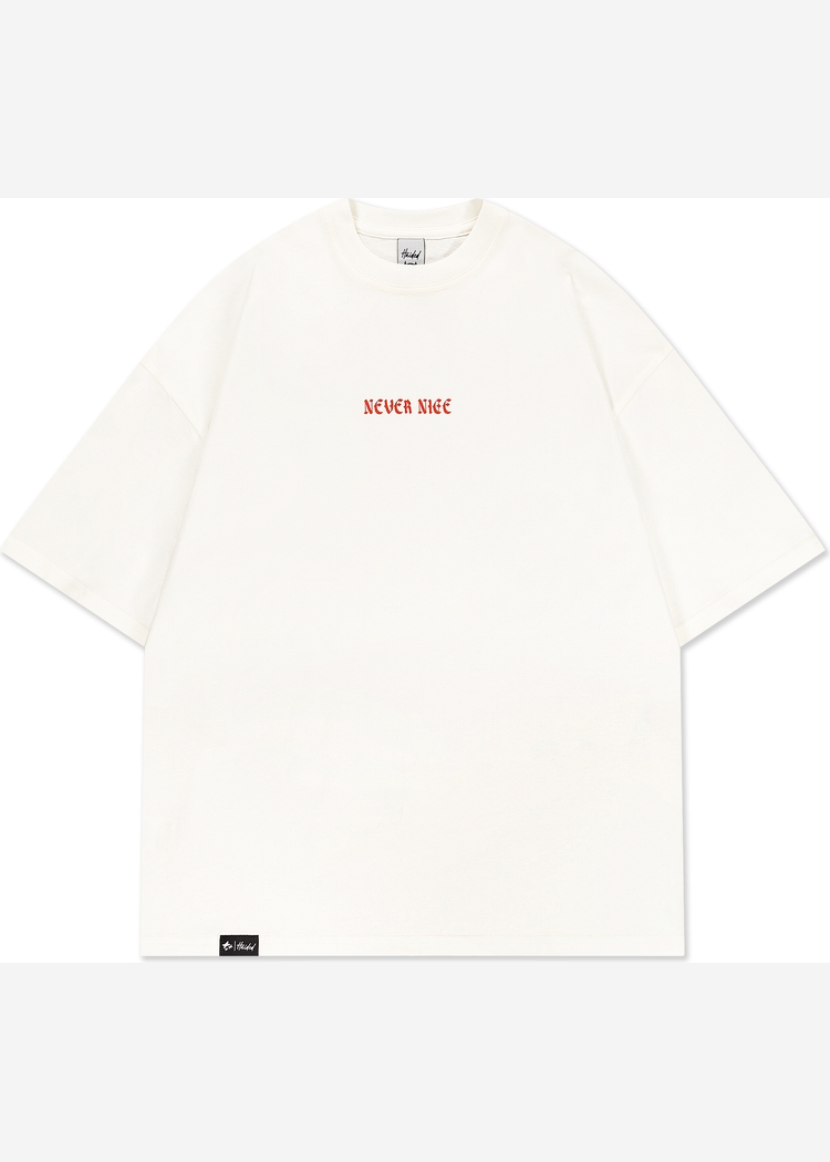 Футболка HAIDED "NEVER RLXD TEE ECRU"