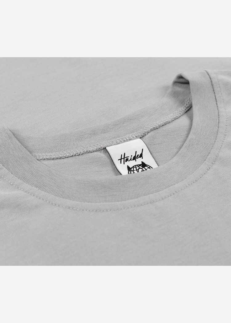 Футболка HAIDED "PCKT BRSHD RLXD TEE" серая