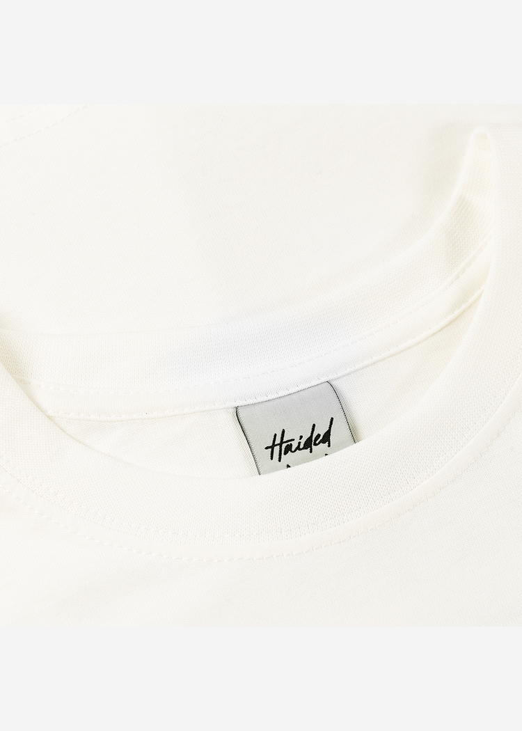 Футболка HAIDED "PCKT RLXD TEE" молочная