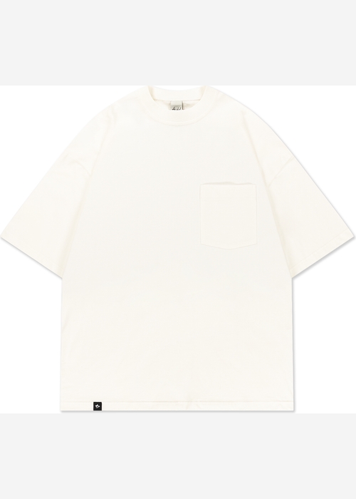 Футболка HAIDED "PCKT RLXD TEE" молочная