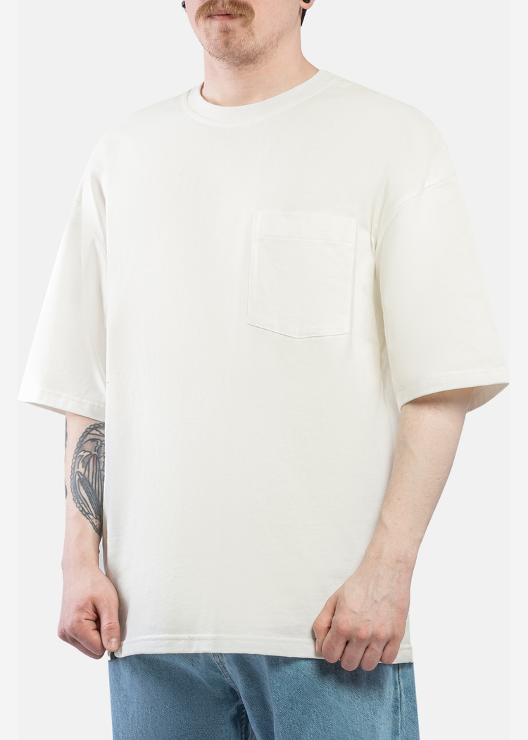 Футболка HAIDED "PCKT RLXD TEE" молочная