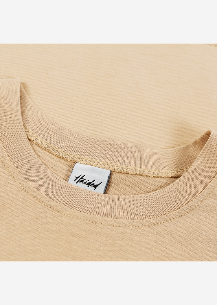 Футболка HAIDED "PCKT BRSHD RLXD TEE" светло-коричневая