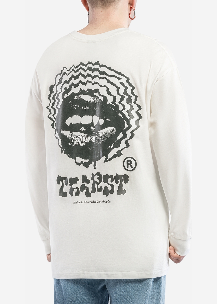 Лонгслив HAIDED "THIRST RLXD LS TEE ECRU"