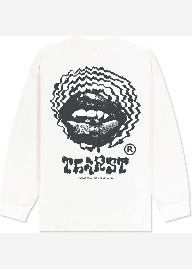 Лонгслив HAIDED "THIRST RLXD LS TEE ECRU"