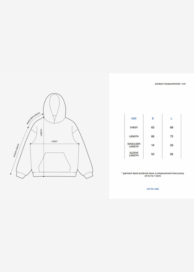 Худи Not For Sale GD Washed Blue s10e10