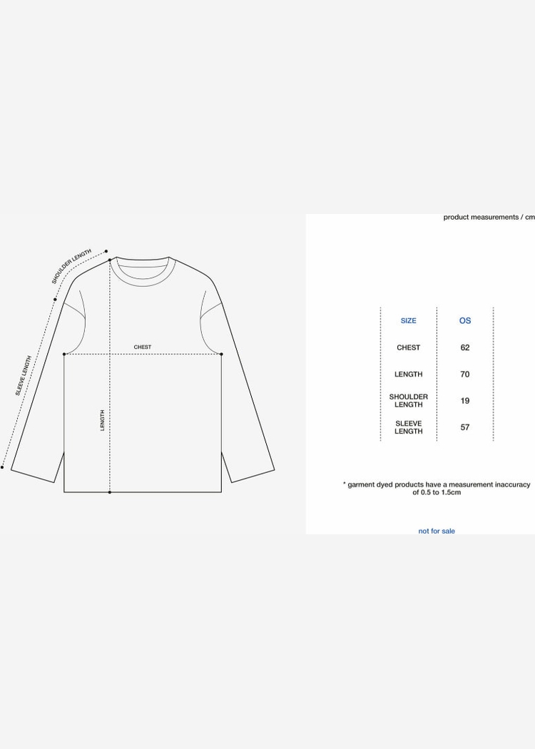 Лонгслив Not For Sale Garment Dyed s11e08