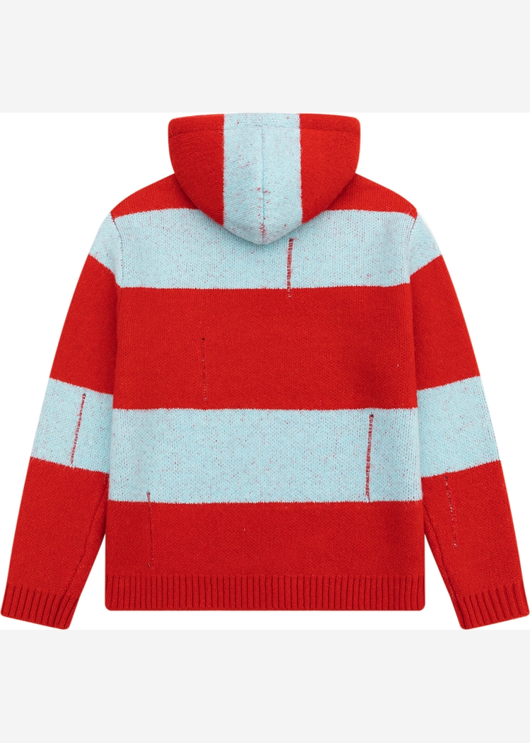 Джемпер YMKASHIX Stripes Hood красный