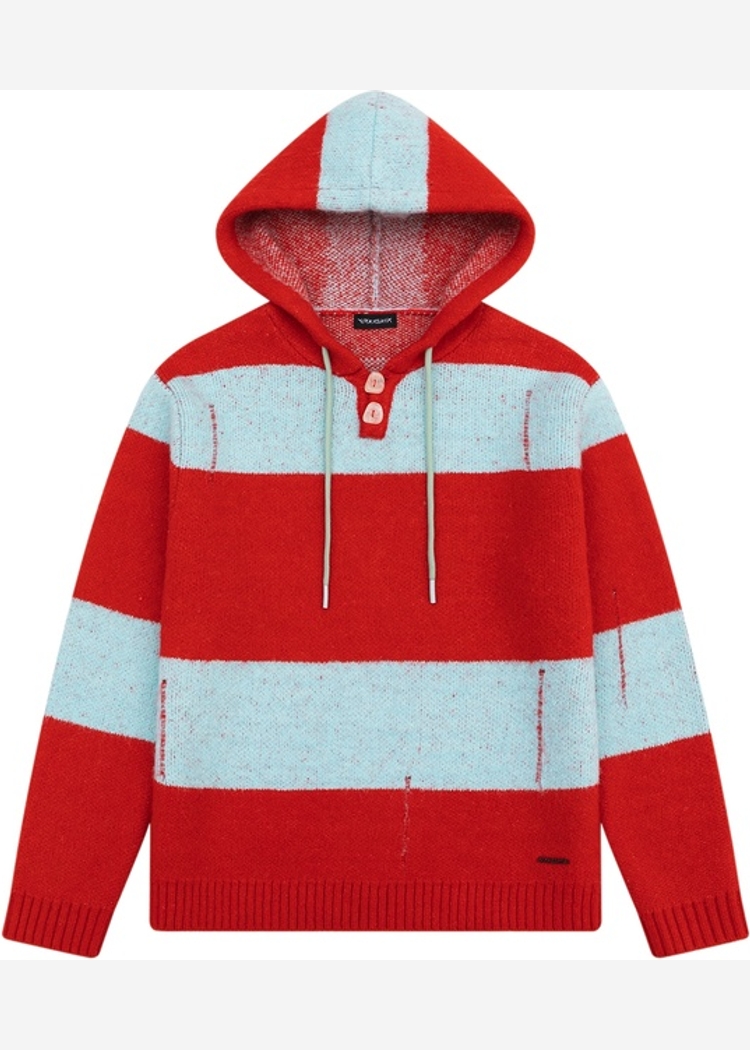 Джемпер YMKASHIX Stripes Hood красный