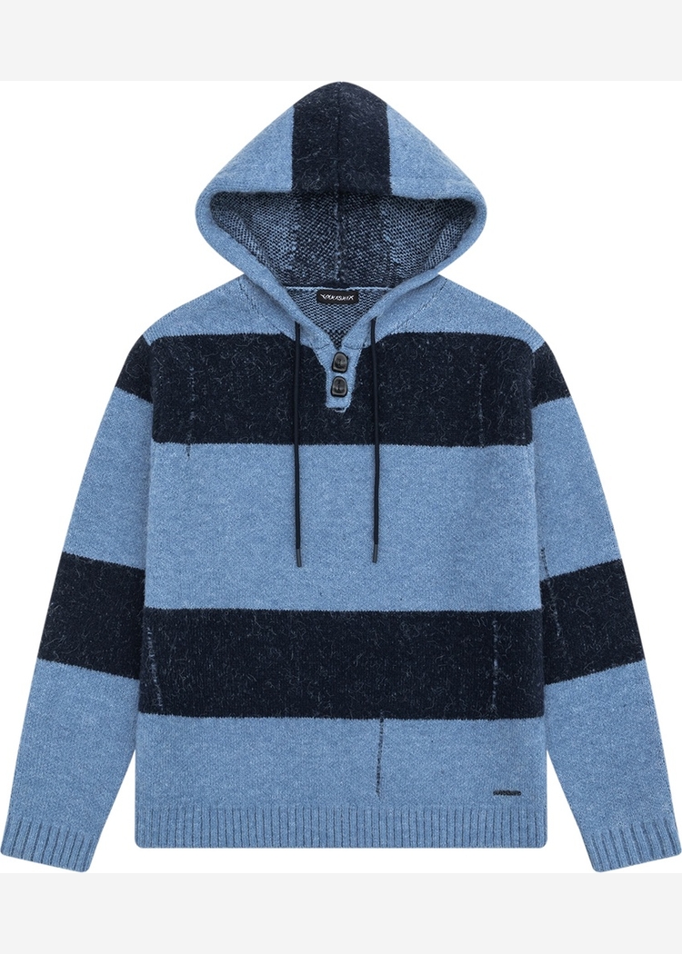 Джемпер YMKASHIX Stripes Hood синий