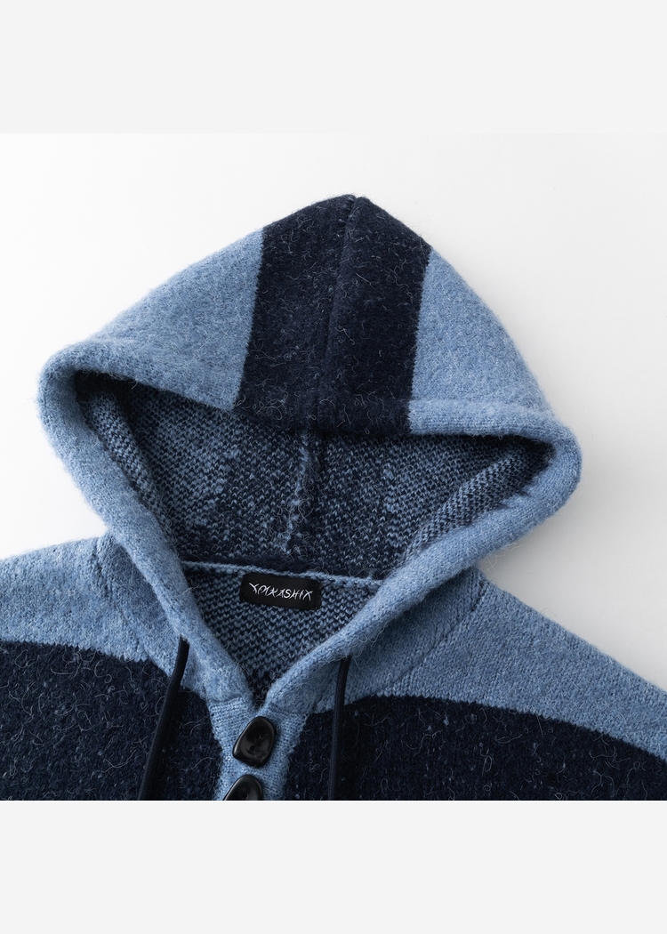 Джемпер YMKASHIX Stripes Hood синий