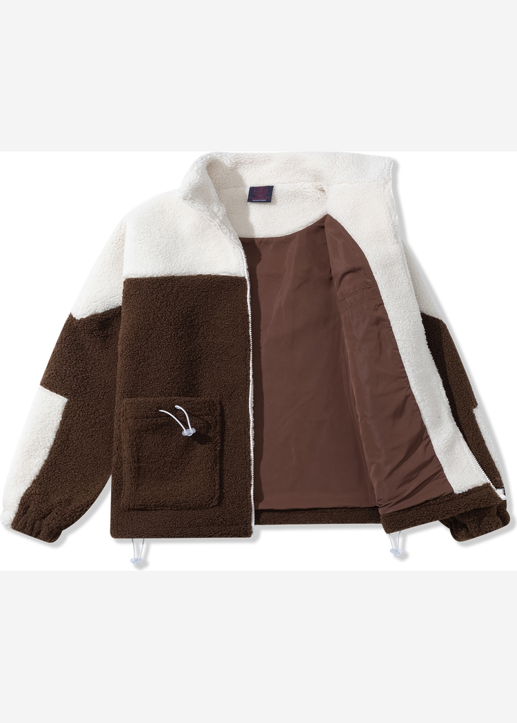 Куртка YMKASHIX Furry Big Logo HTF бело-коричневая