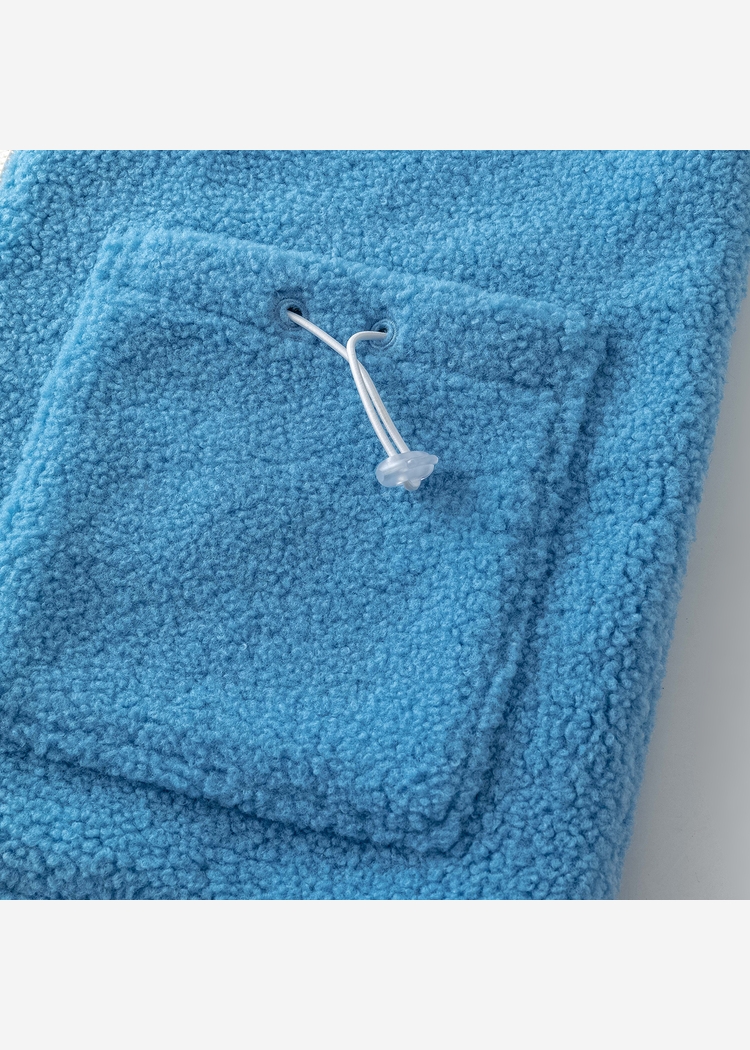 Куртка YMKASHIX Furry Big Logo HTF белый / голубой