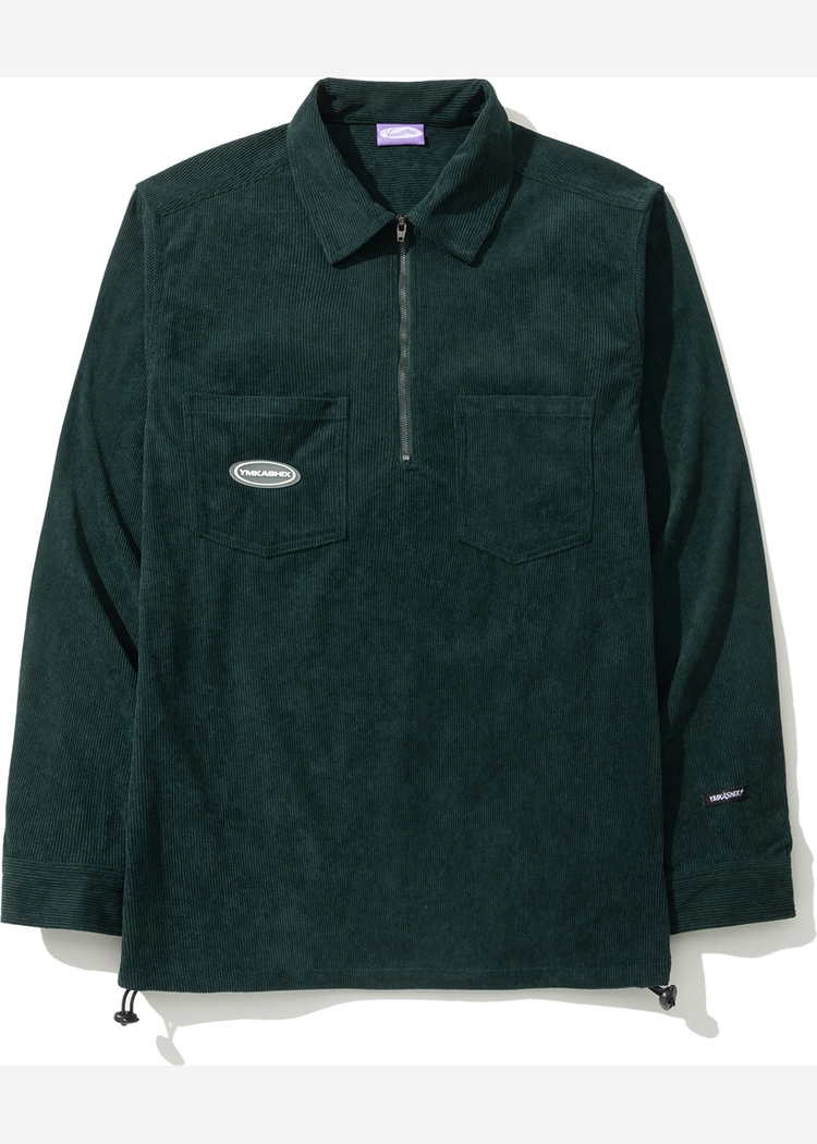 Рубашка YMKASHIX Velvet темно-зеленый