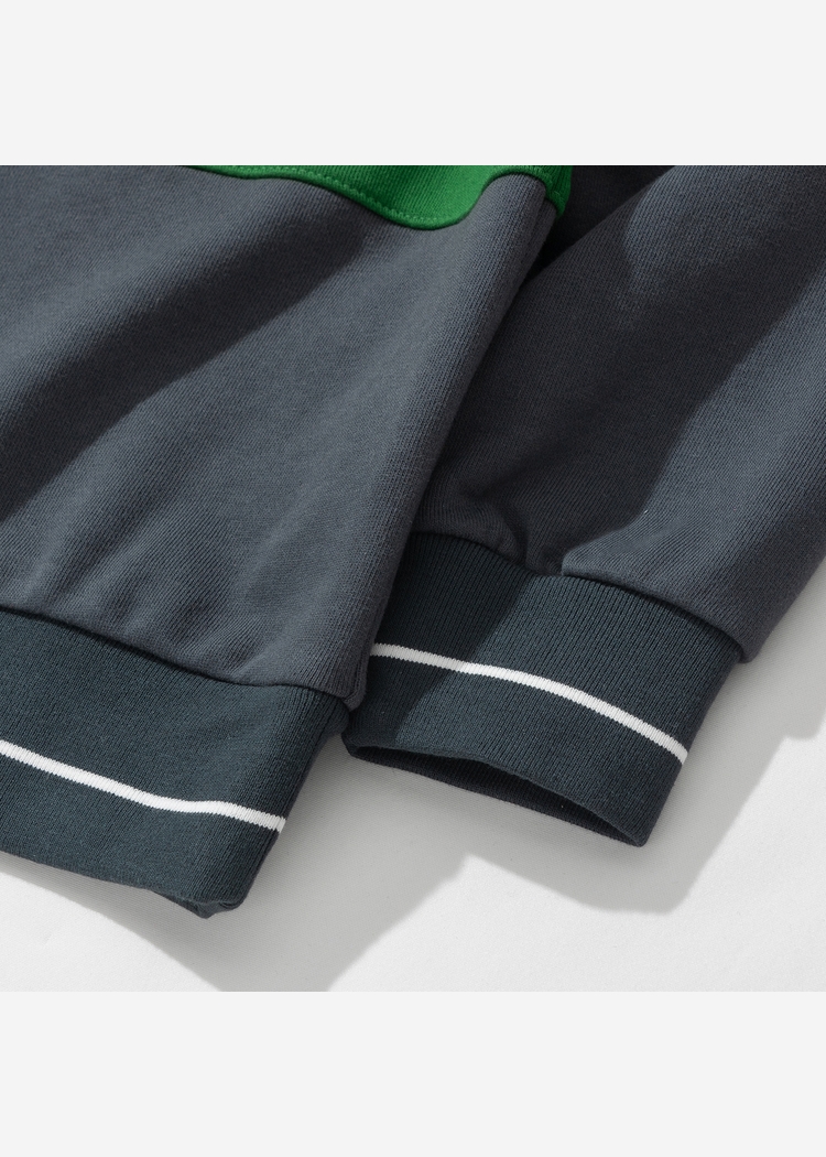 Свитшот YMKASHIX Four Stripes песоч/беж/зел/сер