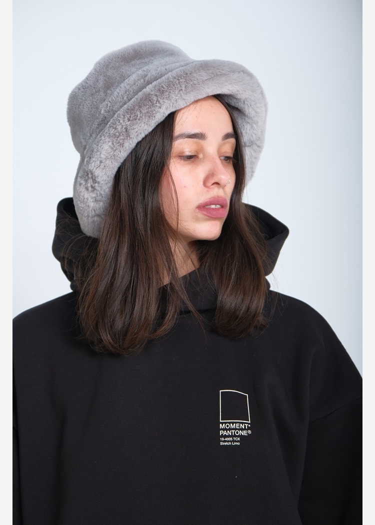 Панама Fur серая