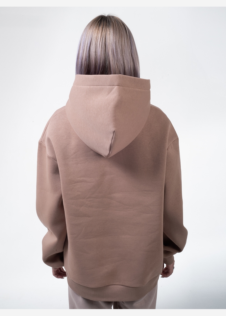 Худи 9004 W BRUSH dk.beige