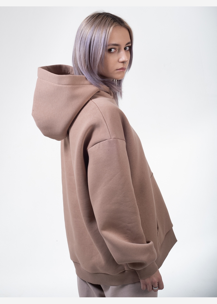 Худи 9004 W BRUSH dk.beige