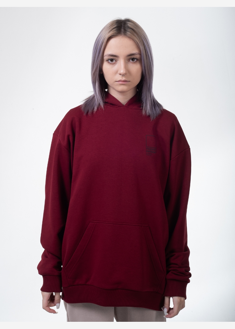 Худи с капюшоном 9000 LOOP unisex ruby 