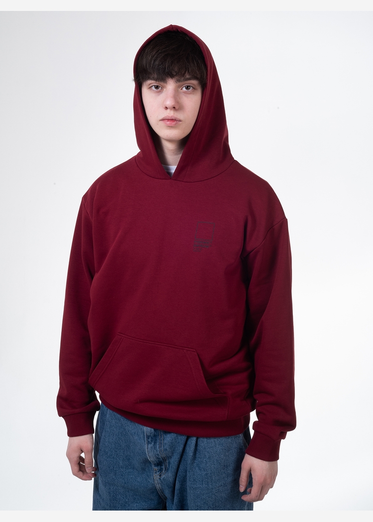 Худи с капюшоном 9000 LOOP unisex ruby 