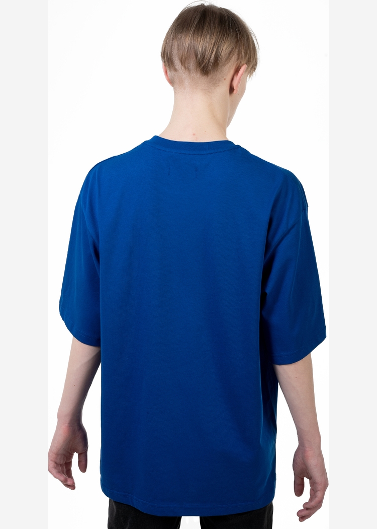 Футболка "Alone in the dark" bright blue