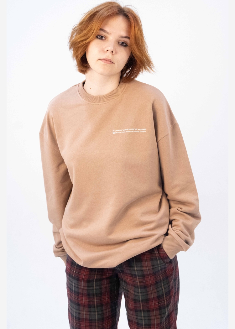 Свитшот 8802 unisex dk.beige OS