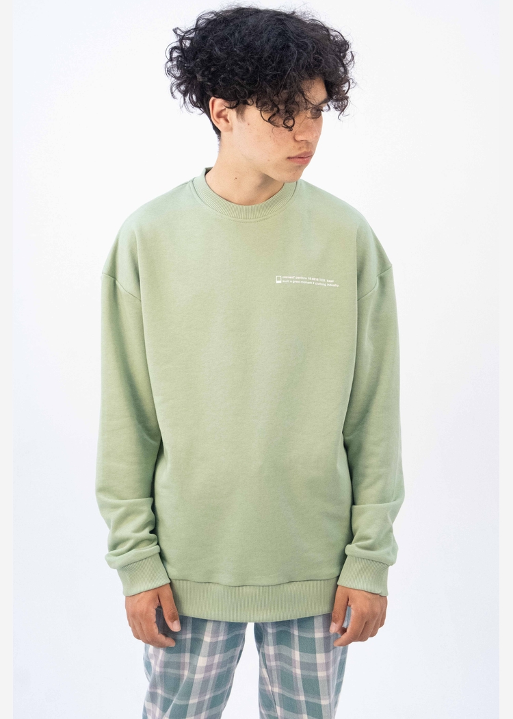Свитшот 8802 unisex lt.green OS