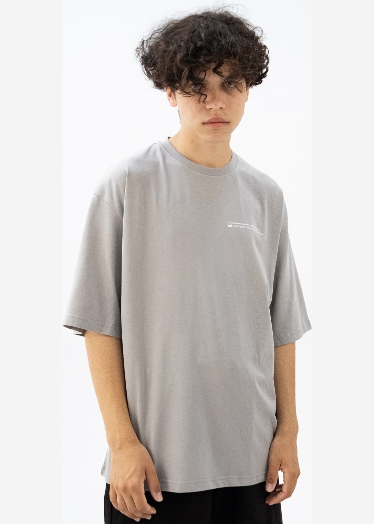 602 Ash Text grey футболка OS