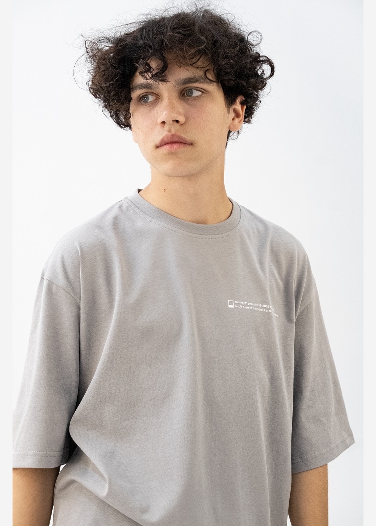 602 Ash Text grey футболка OS