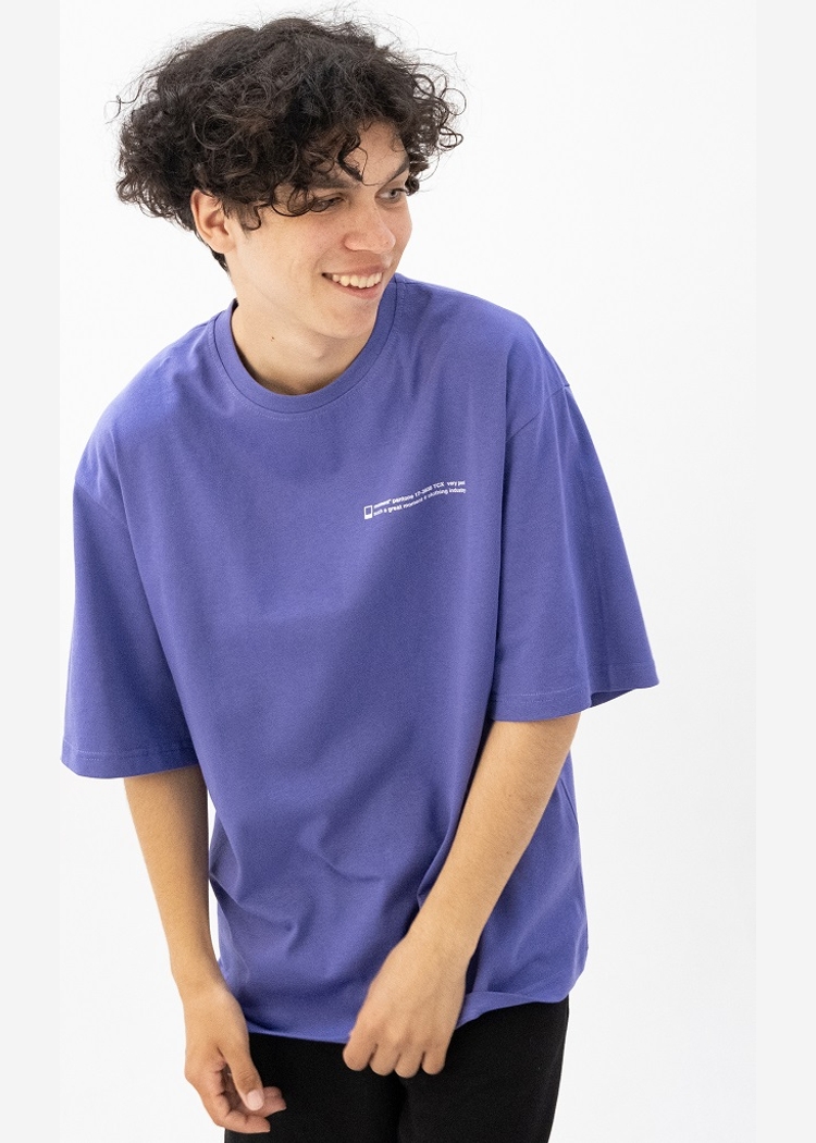 602 Very Peri Text lt.violet футболка OS