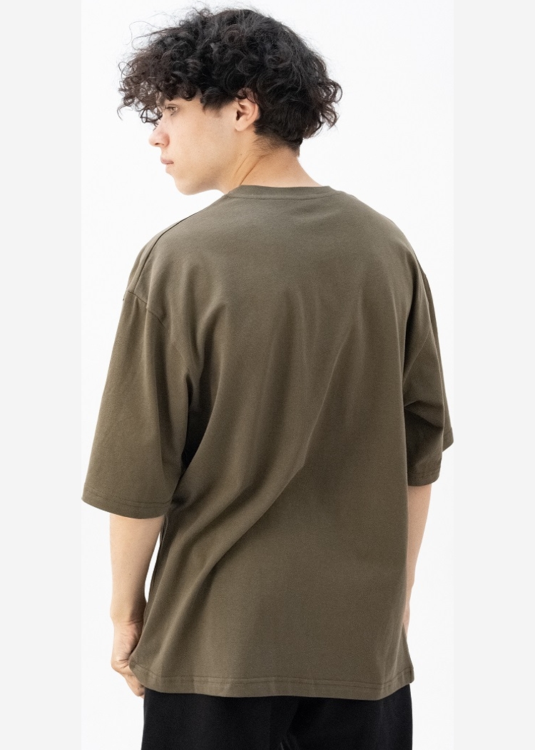 Футболка 602 Dark Olive Text khaki хаки